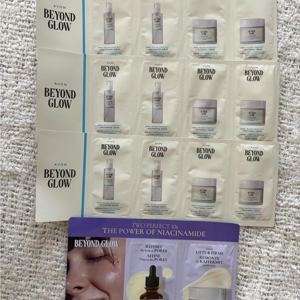 Avon Beyond Glow Skincare Samples